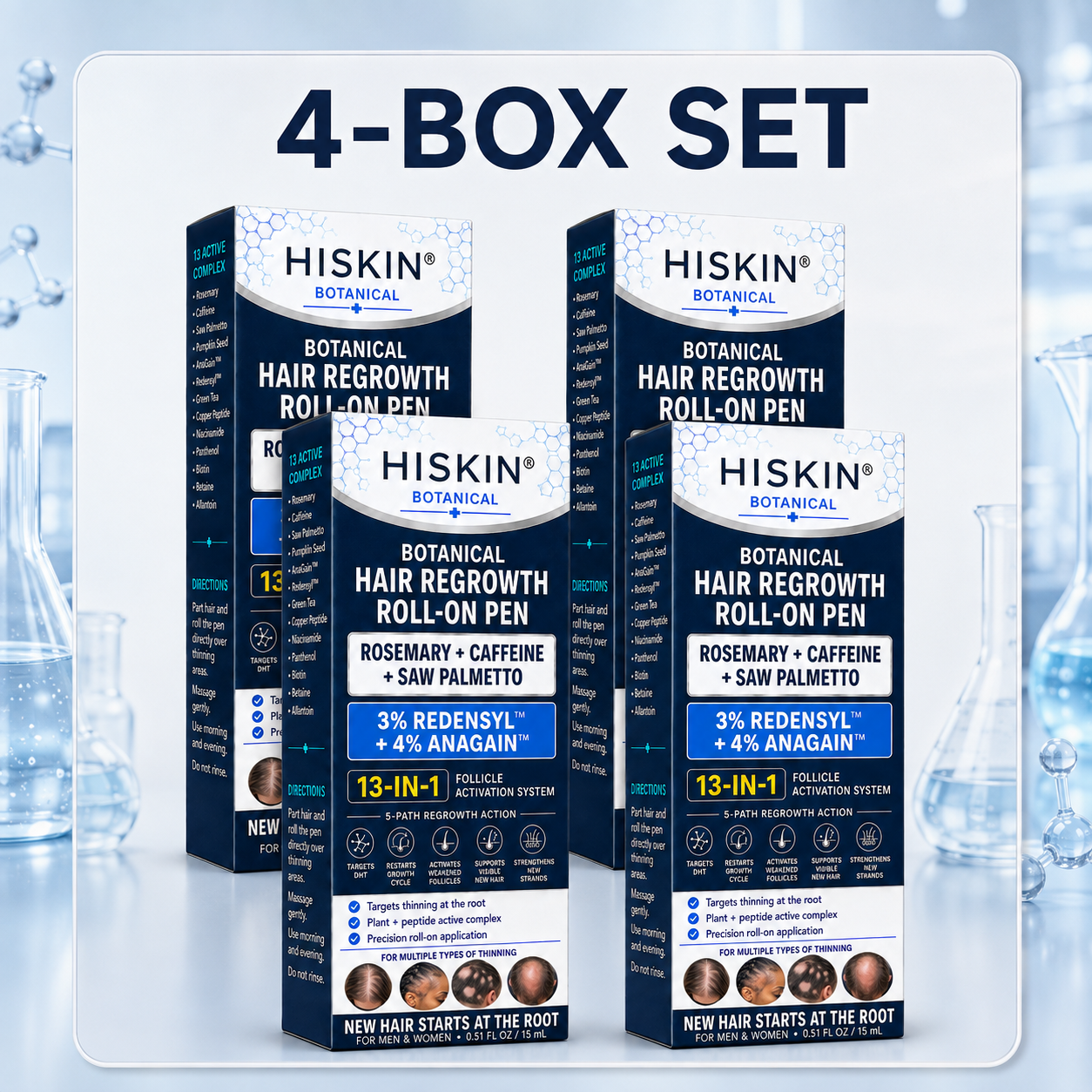 🧴𝐎𝐟𝐟𝐢𝐜𝐢𝐚𝐥 𝐒𝐭𝐨𝐫𝐞 | 𝐇𝐈𝐒𝐊𝐈𝐍® 𝟏𝟑-𝐢𝐧-𝟏 𝐁𝐨𝐭𝐚𝐧𝐢𝐜𝐚𝐥 𝐇𝐚𝐢𝐫 𝐆𝐫𝐨𝐰𝐭𝐡 𝐑𝐨𝐥𝐥-𝐎𝐧 | 𝟑% 𝐑𝐞𝐝𝐞𝐧𝐬𝐲𝐥™ × 𝟒% 𝐀𝐧𝐚𝐆𝐚𝐢𝐧™ × 𝐂𝐚𝐩𝐢𝐥𝐢𝐚 𝐋𝐨𝐧𝐠𝐚™ × 𝐑𝐨𝐬𝐞𝐦𝐚𝐫𝐲 × 𝐂𝐚𝐟𝐟𝐞𝐢𝐧𝐞 𝐟𝐨𝐫 𝐒𝐡𝐞𝐝𝐝𝐢𝐧𝐠, 𝐓𝐡𝐢𝐧𝐧𝐢𝐧𝐠, 𝐑𝐞𝐜𝐞𝐝𝐢𝐧𝐠 𝐇𝐚𝐢𝐫𝐥𝐢𝐧𝐞 & 𝐖𝐞𝐚𝐤 𝐇𝐚𝐢𝐫