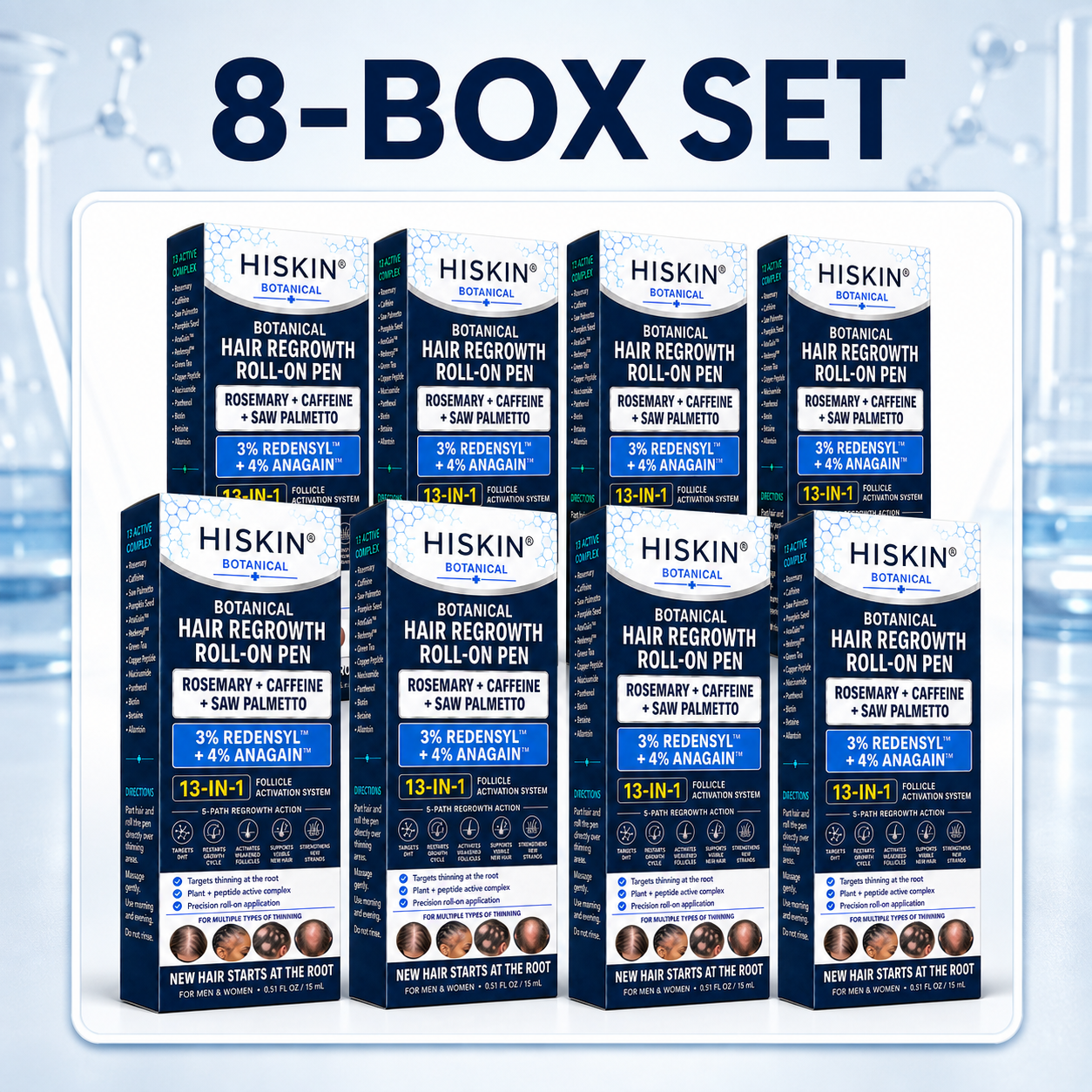 🧴𝐎𝐟𝐟𝐢𝐜𝐢𝐚𝐥 𝐒𝐭𝐨𝐫𝐞 | 𝐇𝐈𝐒𝐊𝐈𝐍® 𝟏𝟑-𝐢𝐧-𝟏 𝐁𝐨𝐭𝐚𝐧𝐢𝐜𝐚𝐥 𝐇𝐚𝐢𝐫 𝐆𝐫𝐨𝐰𝐭𝐡 𝐑𝐨𝐥𝐥-𝐎𝐧 | 𝟑% 𝐑𝐞𝐝𝐞𝐧𝐬𝐲𝐥™ × 𝟒% 𝐀𝐧𝐚𝐆𝐚𝐢𝐧™ × 𝐂𝐚𝐩𝐢𝐥𝐢𝐚 𝐋𝐨𝐧𝐠𝐚™ × 𝐑𝐨𝐬𝐞𝐦𝐚𝐫𝐲 × 𝐂𝐚𝐟𝐟𝐞𝐢𝐧𝐞 𝐟𝐨𝐫 𝐒𝐡𝐞𝐝𝐝𝐢𝐧𝐠, 𝐓𝐡𝐢𝐧𝐧𝐢𝐧𝐠, 𝐑𝐞𝐜𝐞𝐝𝐢𝐧𝐠 𝐇𝐚𝐢𝐫𝐥𝐢𝐧𝐞 & 𝐖𝐞𝐚𝐤 𝐇𝐚𝐢𝐫