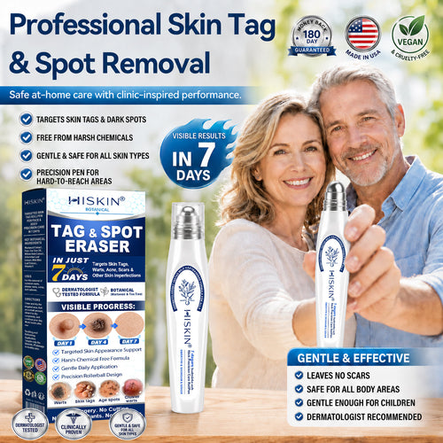 𝐇𝐈𝐒𝐊𝐈𝐍®👩‍⚕️ 𝟕-𝐃𝒂𝘆 𝐒𝗸𝐢𝐧 𝐓𝒂𝗴 & 𝐒𝐩𝙤𝐭 𝐄𝐫𝒂𝐬𝙚𝐫 Painless & Scar-Free Advanced Imperfection Removal Rollerball Pen