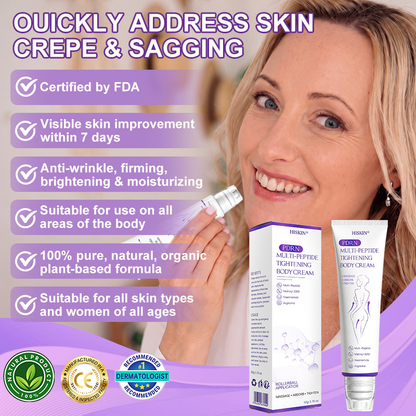 HISKIN® PDRN Multi-Peptide Massaging Body Roller Cream- Anti-aging, Hydrating, Skin Firming & Lifting, Skin Repair, Even Tone, Acne and Dark Spot Treatment, Wart and Mole Removal, and Psoriasis Relief.
