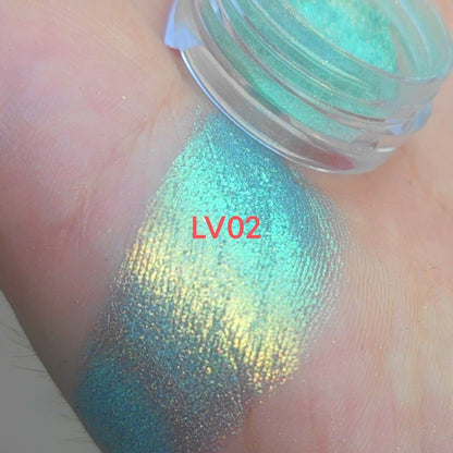 Laser Rainbow Candy Highlight Color Changing Pearl Powder